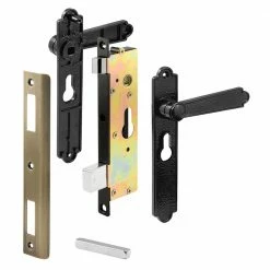 Brand new 🧨 Prime-Line Security Door Non-Locking Mortise Handle Set, Steel and Diecast Construction, Black 😀