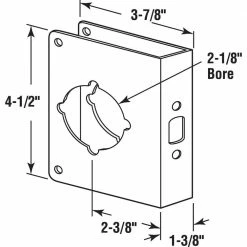New ✨ Prime-Line 1-3/8 in. x 4-1/2 in. Thick Solid Brass Lock and Door Reinforcer, 2-1/8 in. Single Bore, 2-3/8 in. Backset 🥰 9 New ✨ Prime-Line 1-3/8 in. x 4-1/2 in. Thick Solid Brass Lock and Door Reinforcer, 2-1/8 in. Single Bore, 2-3/8 in. Backset 🥰 -Hot Sale Prime-Line Shop grays prime line door security plates u 9589 c3 1000