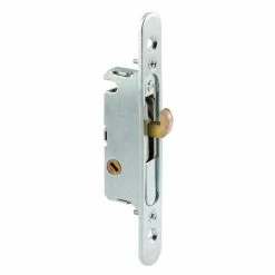 Discount 💯 Prime-Line Mortise Lock, 4-5/8 in., Steel, 45 Degree Keyway, Round Faceplate, Spring-Loaded 👍