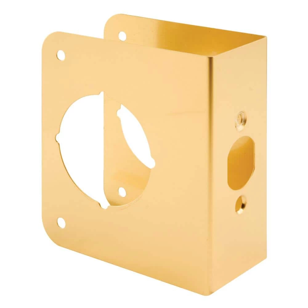 Best deal 🌟 Prime-Line 1-3/4 in. x 4-1/2 in. Thick Solid Brass Lock and Door Reinforcer, 2-1/8 in. Single Bore, 2-3/8 in. Backset 🎉 3 Best deal 🌟 Prime-Line 1-3/4 in. x 4-1/2 in. Thick Solid Brass Lock and Door Reinforcer, 2-1/8 in. Single Bore, 2-3/8 in. Backset 🎉