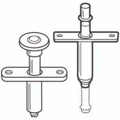 Wholesale 😉 Prime-Line Top Pivot and Guide Wheel, 3/8 in Diameter, Steel/Plastic, Mill ✔️ -Hot Sale Prime-Line Shop prime line bi fold door hardware n 7291 1d 1000
