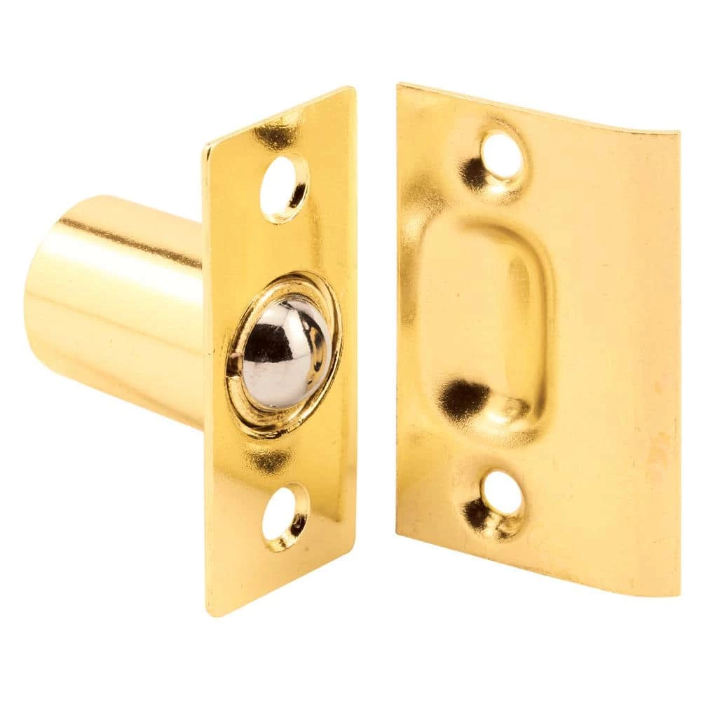 Coupon 🤩 Prime-Line 27/32 in. Brass-Plated Housing and Plates, Steel Ball Catch and Inner Spring for use with Hinged Doors 🛒 3 Coupon 🤩 Prime-Line 27/32 in. Brass-Plated Housing and Plates, Steel Ball Catch and Inner Spring for use with Hinged Doors 🛒