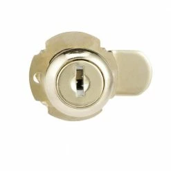 Outlet 😀 Prime-Line 13/16 in., Steel, Brass Plated, Keyed Drawer and Cabinet Cam Lock 👏 -Hot Sale Prime-Line Shop prime line cabinet locks u 9946 4f 1000