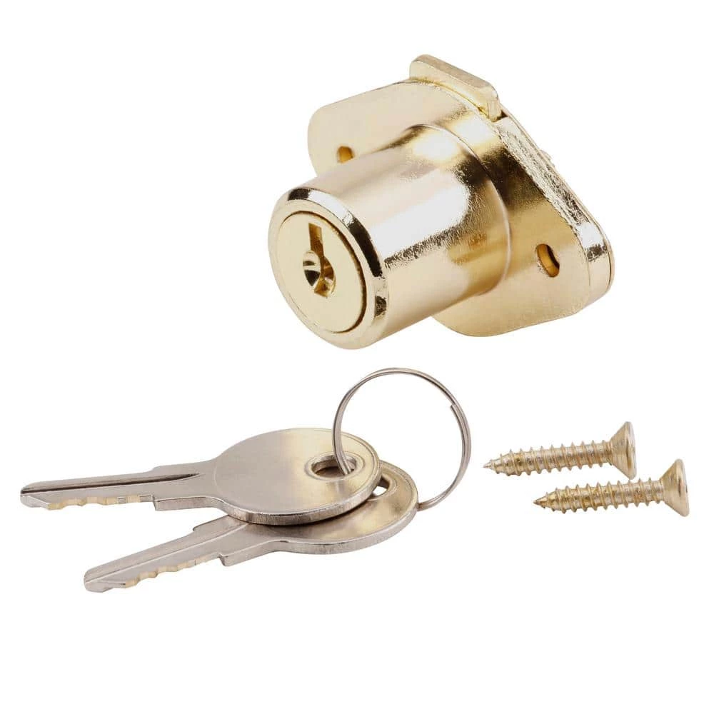 Best Sale 🛒 Prime-Line Drawer and Cabinet Lock, 7/8 in., Diecast, Brass Plated, Yale Keyway ⌛ 7 Best Sale 🛒 Prime-Line Drawer and Cabinet Lock, 7/8 in., Diecast, Brass Plated, Yale Keyway ⌛ - Image 5