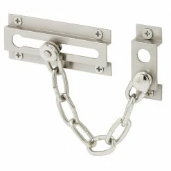 New ✔️ Prime-Line Chain Door Guard, Extruded Aluminum w/Steel Chain, Satin Nickel Plated Finish 🎁