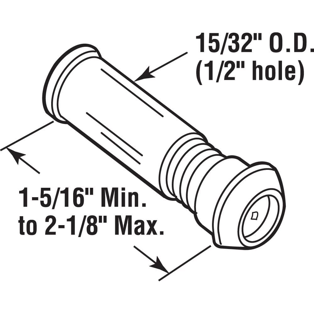 Hot Sale 🛒 Prime-Line Door Viewer, 15/32 in. x 160-Degree, Solid Brass Housing, Glass Lens is U.L. Listed, Satin Nickel Plated Finish 😀 6 Hot Sale 🛒 Prime-Line Door Viewer, 15/32 in. x 160-Degree, Solid Brass Housing, Glass Lens is U.L. Listed, Satin Nickel Plated Finish 😀 - Image 4