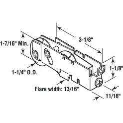 Outlet 👏 Prime-Line 1-1/4 in., Steel, Sliding Door Tandem Roller Assembly with F-Tab 🤩 17 Outlet 👏 Prime-Line 1-1/4 in., Steel, Sliding Door Tandem Roller Assembly with F-Tab 🤩 -Hot Sale Prime-Line Shop prime line door rollers d 1845 c3 1000