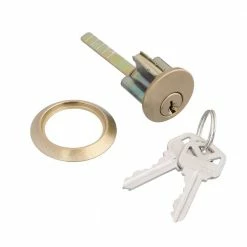 Coupon 🎁 Prime-Line Jimmy-Resistant Deadlock, Diecast, Brass Color, Angle Strike, Single Cylinder 🌟 -Hot Sale Prime-Line Shop prime line door security bars u 9970 40 1000