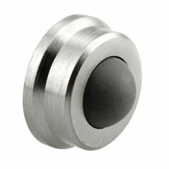 Buy ❤️ Prime-Line 1 in., Cast Brass, Brushed Chrome, Wall Stop with Convex Bumper ✨