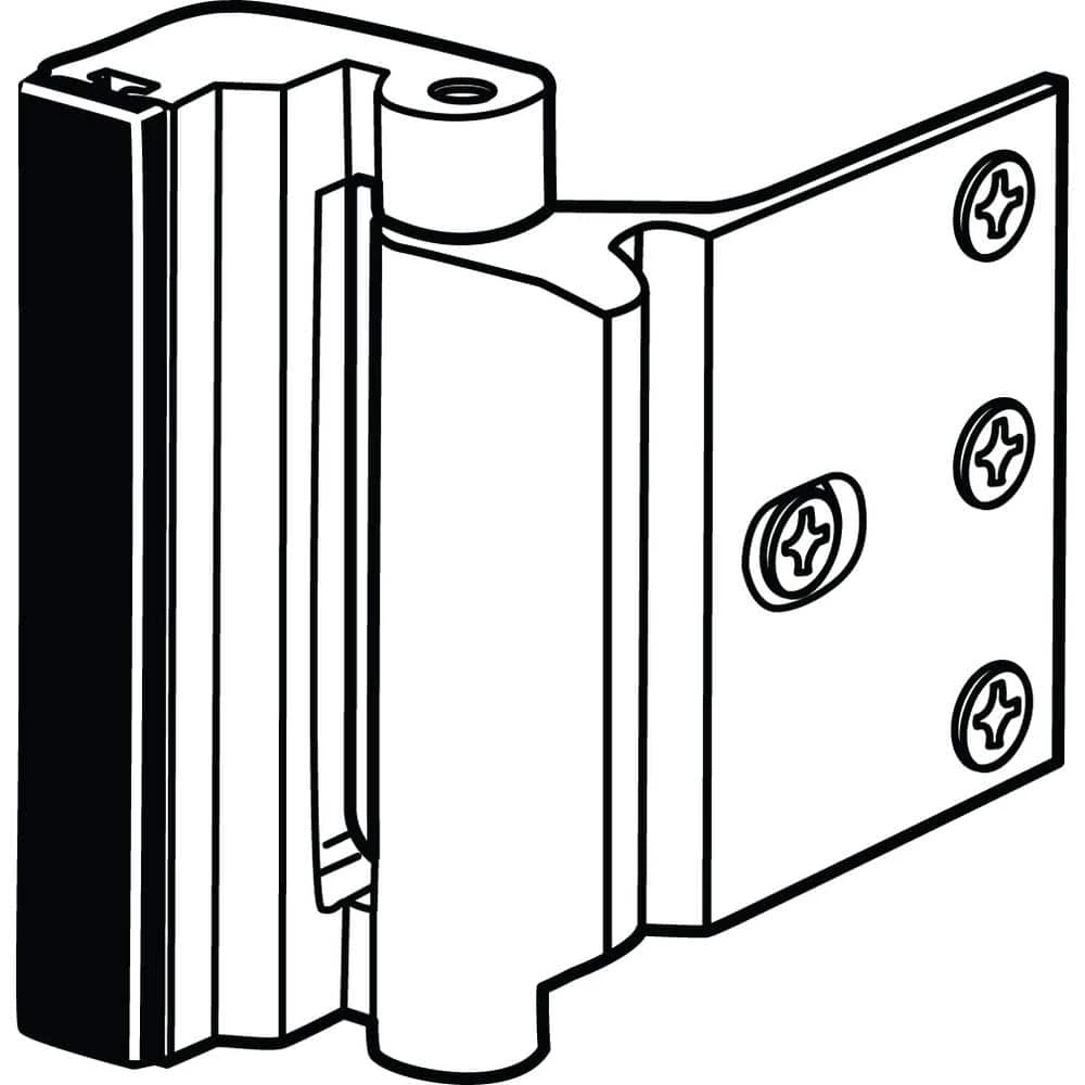 Hot Sale 🤩 Prime-Line Door Reinforcement Lock, 3 in. Stop, Aluminum Construction, Satin Nickel Anodized Finish 🔔 5 Hot Sale 🤩 Prime-Line Door Reinforcement Lock, 3 in. Stop, Aluminum Construction, Satin Nickel Anodized Finish 🔔 - Image 3