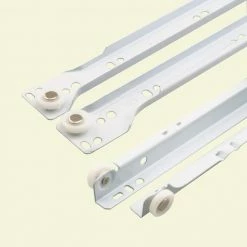 Cheapest 🔥 Prime-Line Self-Closing Design -Fits Most Bottom/ Side-Mounted Drawer Systems -15-3/4" Steel Tracks, Plastic Wheels, White (1-pair) 🎁