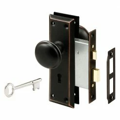 New 🌟 Prime-Line Steel, Classic Bronze, Interior Door Lock Lock-Set ⭐