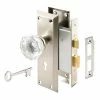 Flash Sale 👍 Prime-Line Steel, Satin Nickel with Glass Knob, Interior Door Lock 🔔 -Hot Sale Prime-Line Shop prime line knob handlesets e 2496 64 1000