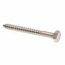 Flash Sale 🤩 Prime-Line 1/4 in. x 2-1/2 in. Grade 18-8 Stainless Steel Hex Lag Screws (25-Pack) 👏