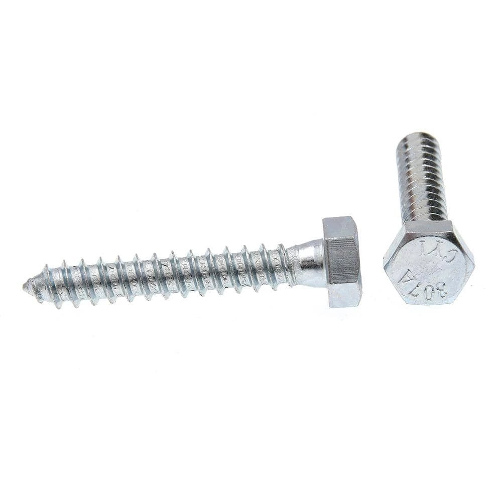 Hot Sale ๐ Prime-Line 5/16 in. x 2 in. A307 Grade A Zinc Plated Steel External Hex Lag Screws (50-Pack) โ๏ธ 4 Hot Sale ๐ Prime-Line 5/16 in. x 2 in. A307 Grade A Zinc Plated Steel External Hex Lag Screws (50-Pack) โ๏ธ - Image 2
