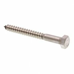 Coupon 🌟 Prime-Line 5/16 in. x 3 in. Grade 18-8 Stainless Steel Hex Lag Screws (15-Pack) 🌟