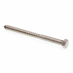 Promo 🔥 Prime-Line Grade 18 to 8 Stainless Steel 3/8 in. x 5 in. External Hex Lag Screws (10-Pack) 🎁