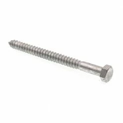 Discount ⭐ Prime-Line A307 Grade A Hot Dip Galvanized Steel 1/2 in. x 6 in. External Hex Lag Screws (25-Pack) 🔔