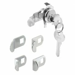 Promo 😉 Prime-Line Mailbox Lock, 5 Cam, Nickle Finish, ILCO 1003M Keyway, Opens Counter-Clockwise, 90 Degree Rotation ⭐