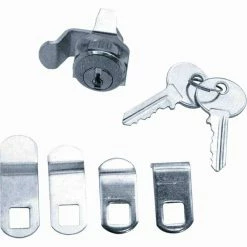 Hot Sale 🧨 Prime-Line 7/8 in. Outside Dimension Brushed Nickel 5-Cam Mailbox Lock 😀