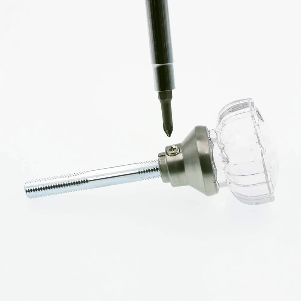 New ⭐ Prime-Line Fluted Glass Door Knobs with Satin Nickel Finished Bases, 2 in. Outside Diameter, Indoor Use 🤩 11 New ⭐ Prime-Line Fluted Glass Door Knobs with Satin Nickel Finished Bases, 2 in. Outside Diameter, Indoor Use 🤩 - Image 9