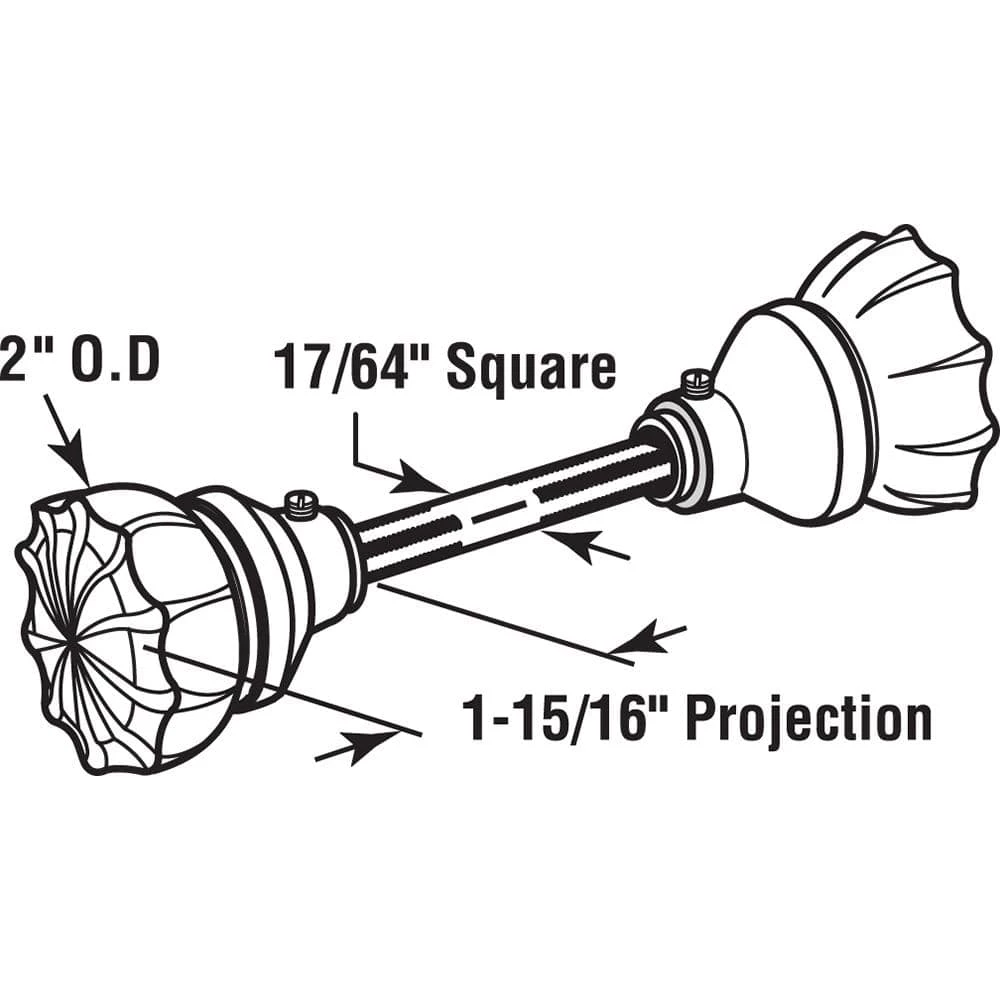 New ⭐ Prime-Line Fluted Glass Door Knobs with Satin Nickel Finished Bases, 2 in. Outside Diameter, Indoor Use 🤩 8 New ⭐ Prime-Line Fluted Glass Door Knobs with Satin Nickel Finished Bases, 2 in. Outside Diameter, Indoor Use 🤩 - Image 6
