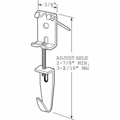 Deals 🌟 Prime-Line 2-7/8 in. to 3-11/16 in. Steel Zinc Plated Finish Picture and Mirror Hanger Assembly (2-pack) 🤩 -Hot Sale Prime-Line Shop prime line picture mirror hanging u 9131 1d 1000