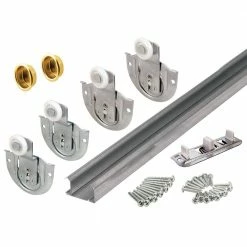 Outlet ⭐ Prime-Line 96in. Galvanized Steel Bypass Closet Door Track Kit 🛒
