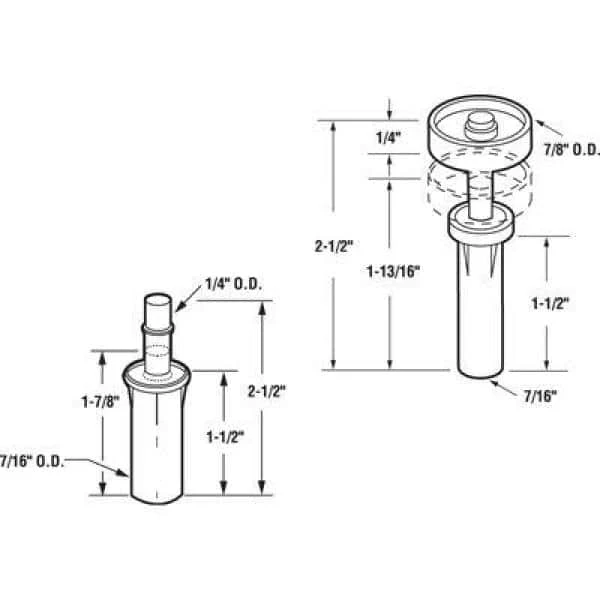 Top 10 ๐งจ Prime-Line 7/16 in., Bi-Fold Door Top Pivot and Guide Set ๐ 4 Top 10 ๐งจ Prime-Line 7/16 in., Bi-Fold Door Top Pivot and Guide Set ๐ - Image 2