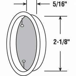 Hot Sale ⭐ Prime-Line 2 1/8 in., Solid Brass with Satin Nickel Finish, Finger Pull (2-pack) 💯 -Hot Sale Prime-Line Shop prime line pocket door hardware n 7297 c3 1000