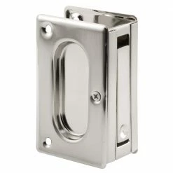 Promo 😉 Prime-Line 3-3/4 in. Satin Nickel Pocket Door Passage Pull 🌟