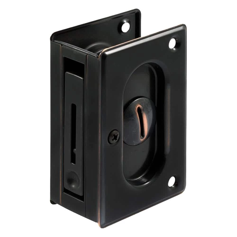 New ๐งจ Prime-Line 3-3/4 in., Solid Brass with Classic Bronze Finish, Pocket Door Privacy Lock and Pull ๐ 6 New ๐งจ Prime-Line 3-3/4 in., Solid Brass with Classic Bronze Finish, Pocket Door Privacy Lock and Pull ๐ - Image 4