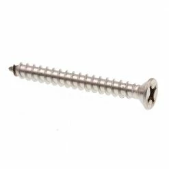 Promo 👏 Prime-Line #12 X 2 in. Grade 18-8 Stainless Steel Phillips Drive Flat Head Self-Tapping Sheet Metal Screws (100-Pack) ❤️