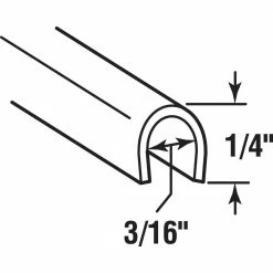 Buy 🤩 Prime-Line 1/4 in. x 8 ft., Stainless Steel, Sliding Door Repair Cap ✔️ -Hot Sale Prime-Line Shop prime line sliding closet door hardware d 1579 1 1d 1000