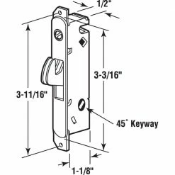 Top 10 🥰 Prime-Line Mortise Lock, 3-11/16 in., Steel, 45 Degree Keyway, Round Faceplate, Spring-Loaded 🥰 -Hot Sale Prime-Line Shop prime line sliding closet door hardware e 2014 a0 1000