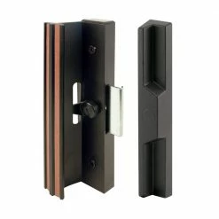 Outlet ❤️ Prime-Line Extruded Aluminum, Black, Sliding Patio Door with Clamp Type Latch 🥰