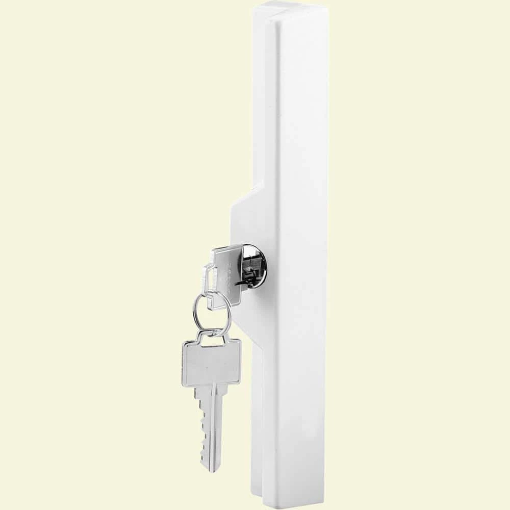 Brand new ❤️ Prime-Line Diecast, White, Outside Patio Door Pull with Key 😍 3 Brand new ❤️ Prime-Line Diecast, White, Outside Patio Door Pull with Key 😍