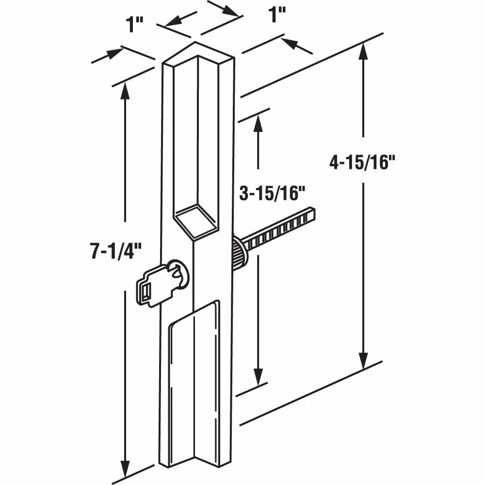 Brand new ❤️ Prime-Line Diecast, White, Outside Patio Door Pull with Key 😍 4 Brand new ❤️ Prime-Line Diecast, White, Outside Patio Door Pull with Key 😍 - Image 2