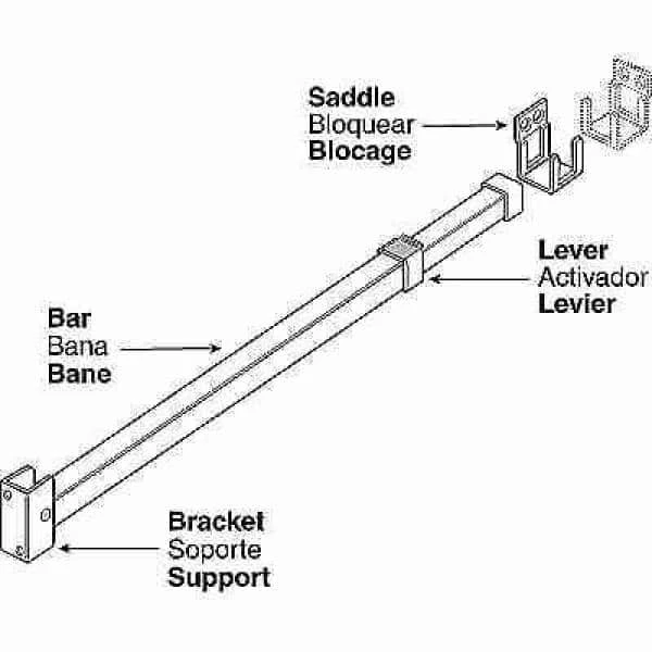 Budget ๐ Prime-Line Security Bar For Sliding Patio Doors, Adjustable, Aluminum Construction With Aluminum Finish ๐ 7 Budget ๐ Prime-Line Security Bar For Sliding Patio Doors, Adjustable, Aluminum Construction With Aluminum Finish ๐ - Image 5