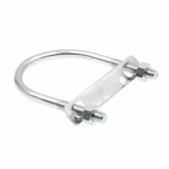 New 🤩 Prime-Line 5/16 in.-18 x 2-1/2 in. x 3-1/2 in. - (2 in. Pipe) Zinc Plated Steel Round Bend U-Bolts (10-Pack) 😉