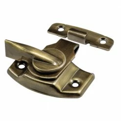 Budget ๐ Prime-Line 1-3/4 in. Antique Brass-Plated Stamped Steel Double Hung Sliding Window Sash Lock w/Draw Tight Cam-Action Latch Design ๐