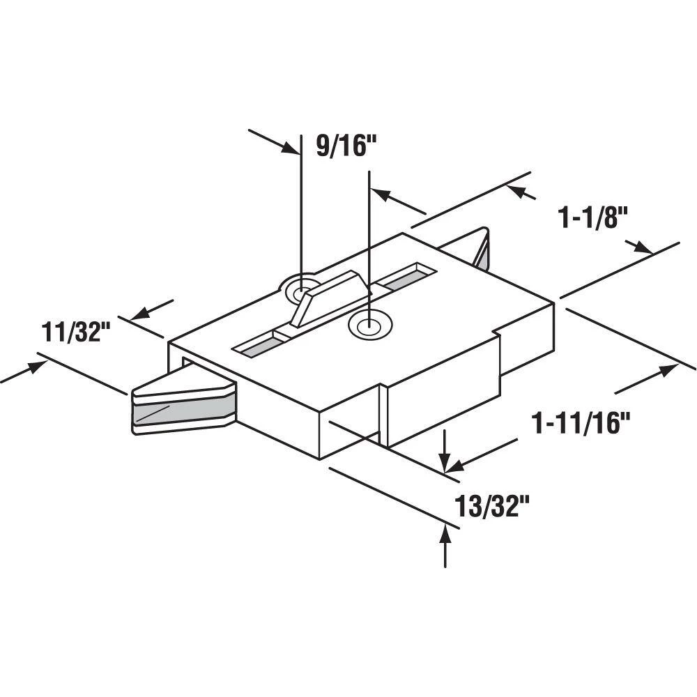 Promo 🤩 Prime-Line Acorn Black Vinyl spring-loaded Sliding Window Tilt Latch, Fleetwood ❤️ 4 Promo 🤩 Prime-Line Acorn Black Vinyl spring-loaded Sliding Window Tilt Latch, Fleetwood ❤️ - Image 2
