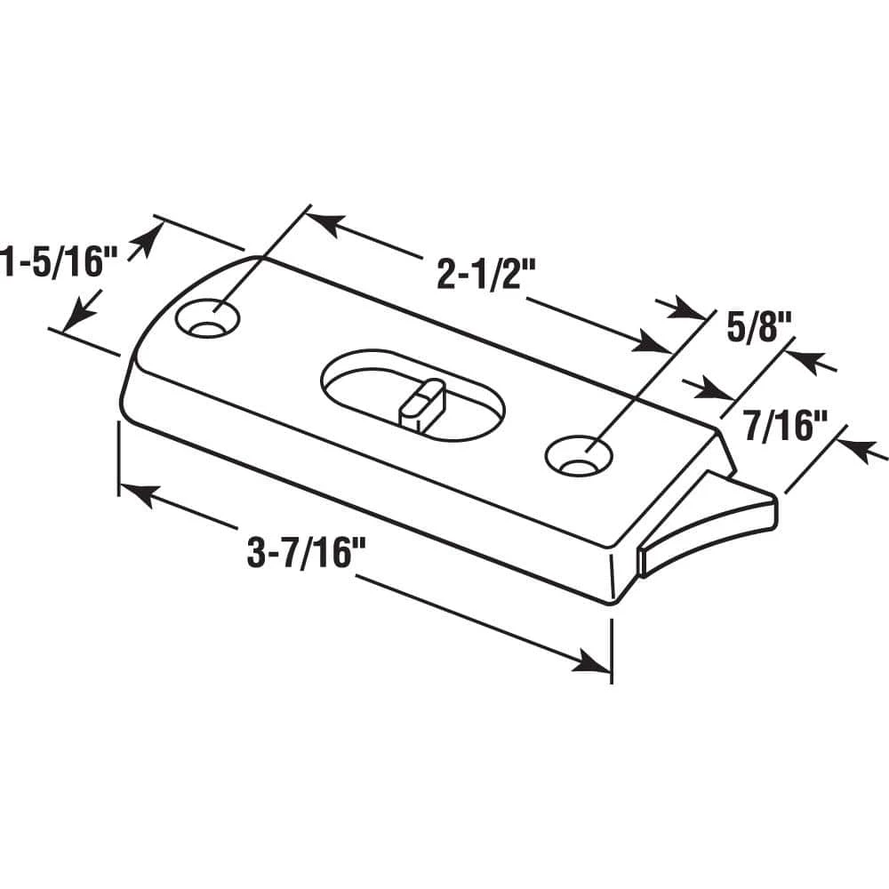 Hot Sale 😍 Prime-Line Spring-loaded Sliding Window Tilt Latch, White Vinyl 😉 4 Hot Sale 😍 Prime-Line Spring-loaded Sliding Window Tilt Latch, White Vinyl 😉 - Image 2