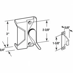 Cheapest ❤️ Prime-Line Sash Lock and Keeper, Left Hand, White 💯 -Hot Sale Prime-Line Shop prime line window locks latches h 3951 1d 1000