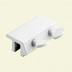 Coupon 👍 Prime-Line Sliding Window Lock, 1/4 in., Extruded Aluminum, White, Double Thumbscrew 🎉