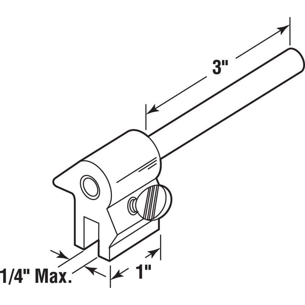 Flash Sale ✨ Prime-Line 3 in., Extruded Aluminum, White Reversible Sliding Window Bar Lock 🎁 5 Flash Sale ✨ Prime-Line 3 in., Extruded Aluminum, White Reversible Sliding Window Bar Lock 🎁 - Image 3