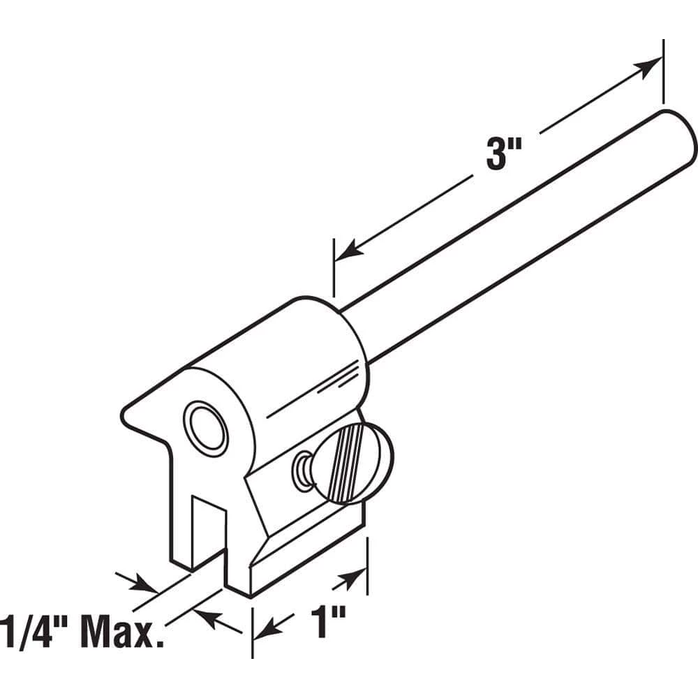 Flash Sale ✨ Prime-Line 3 in., Extruded Aluminum, White Reversible Sliding Window Bar Lock 🎁 6 Flash Sale ✨ Prime-Line 3 in., Extruded Aluminum, White Reversible Sliding Window Bar Lock 🎁 - Image 4