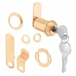 Cheap 🎉 Prime-Line 7/8 in. Brass Plated Diecast Cam Lock, Yale Keyway 😉
