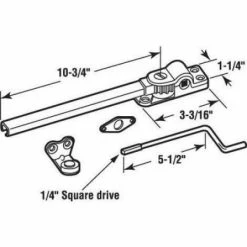 Buy 😀 Prime-Line 10-3/4 in. Brass Plated Reversible Casement Window Operator, Parlyn Windows ⭐ -Hot Sale Prime-Line Shop prime line window operators h 3687 a0 1000