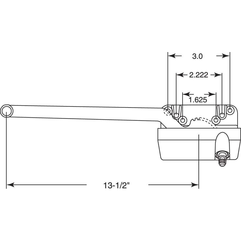 Buy 🔔 Prime-Line Truth Hardware, 13-1/2 in., Diecast, Bronze, Left Hand Wood or Vinyl Casement Operator 😉 4 Buy 🔔 Prime-Line Truth Hardware, 13-1/2 in., Diecast, Bronze, Left Hand Wood or Vinyl Casement Operator 😉 - Image 2